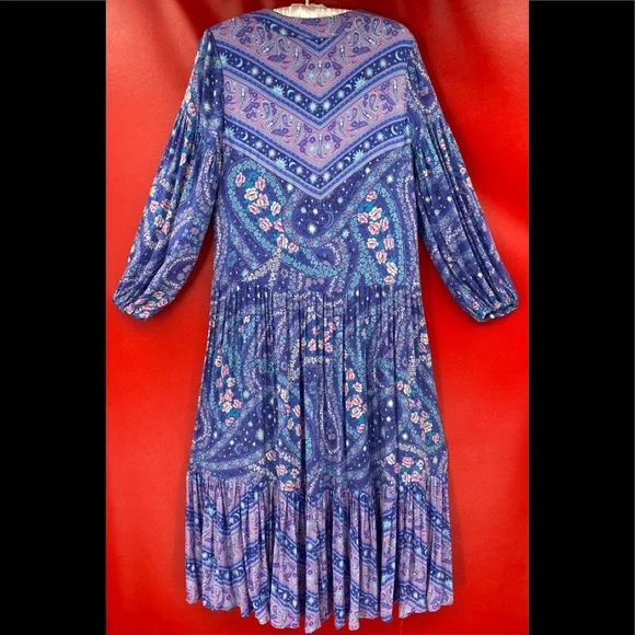 Spell & The Gypsy City Lights Long Maxi Dress Size Small - Picture 9 of 12